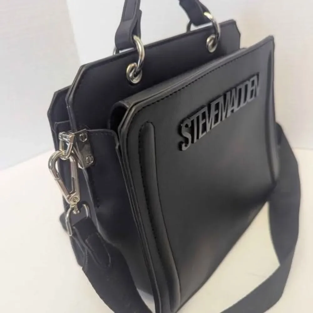 Steve Madden Bevelyn Black Crossbody Bag Purse for Her 9x7x5